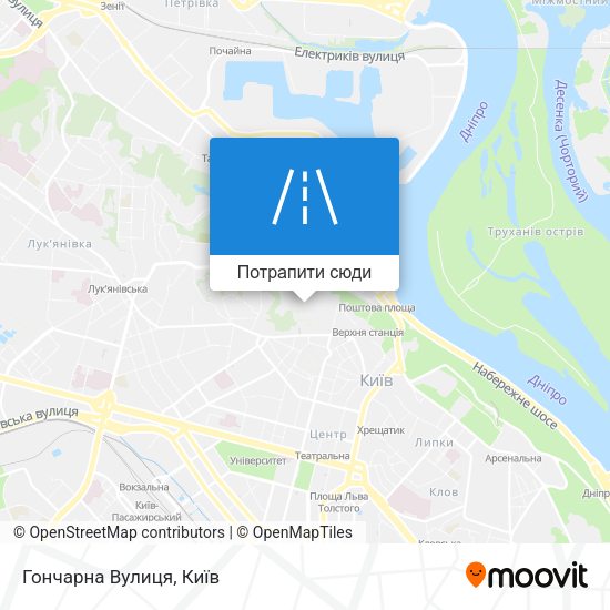 Карта Гончарна Вулиця