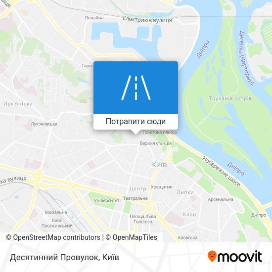 Карта Десятинний Провулок