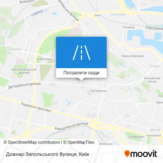 Карта Довнар-Запольського Вулиця