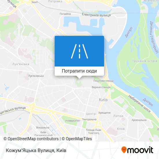 Карта Кожум’Яцька Вулиця