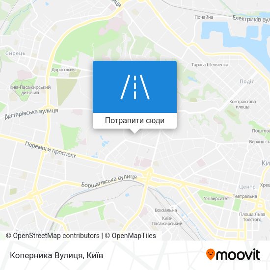 Карта Коперника Вулиця