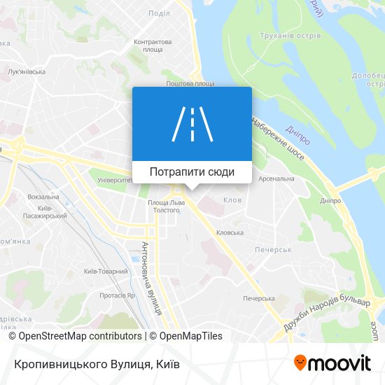 Карта Кропивницького Вулиця