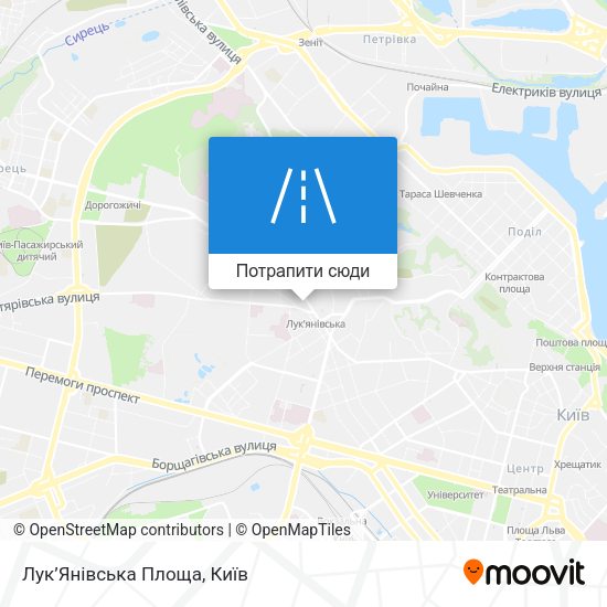Карта Лук’Янівська Площа