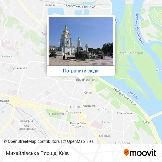 Карта Михайлівська Площа