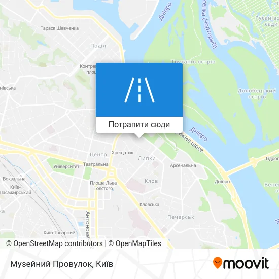 Карта Музейний Провулок