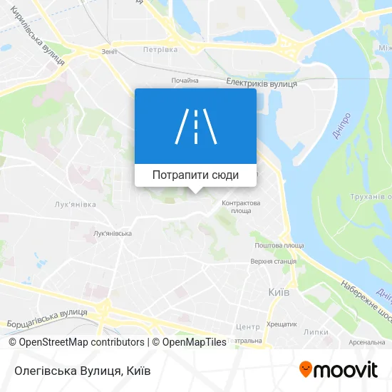 Карта Олегівська Вулиця