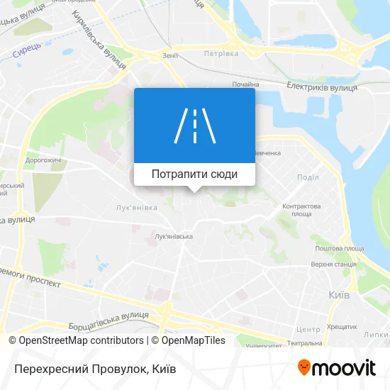 Карта Перехресний Провулок