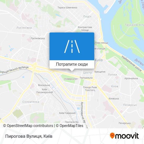 Карта Пирогова Вулиця