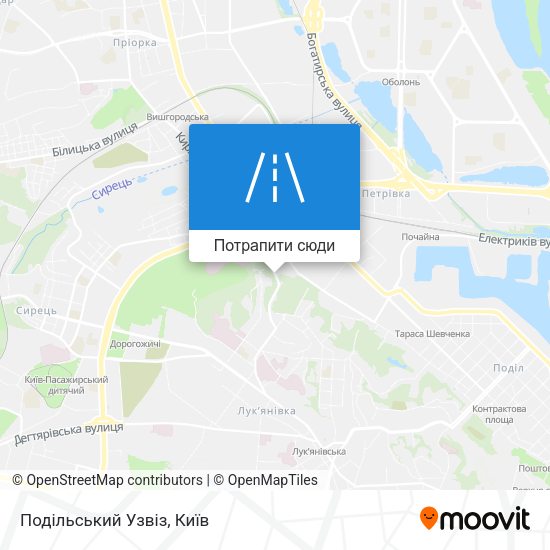 Карта Подільський Узвіз