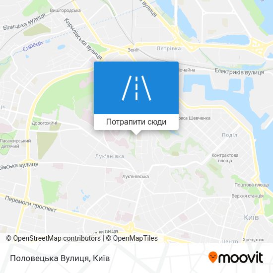 Карта Половецька Вулиця