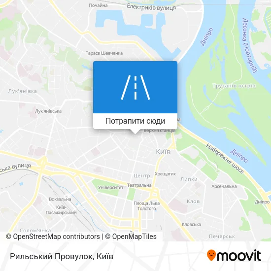 Карта Рильський Провулок