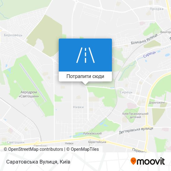Карта Саратовська Вулиця
