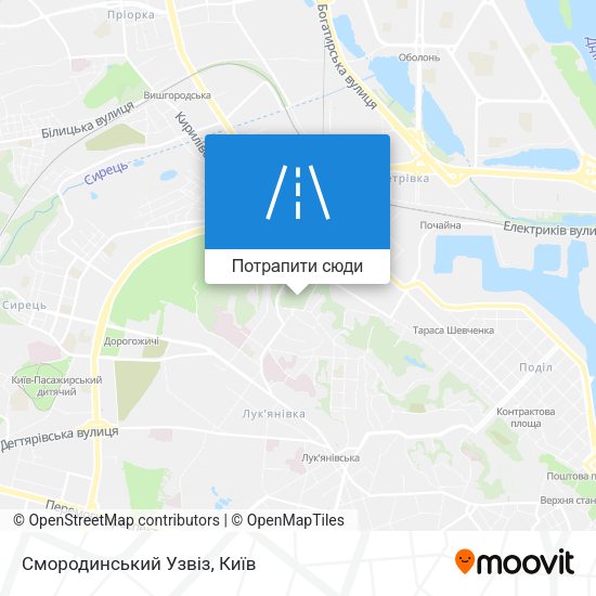 Карта Смородинський Узвіз