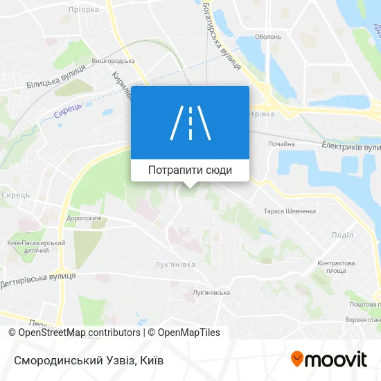 Карта Смородинський Узвіз