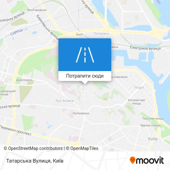 Карта Татарська Вулиця