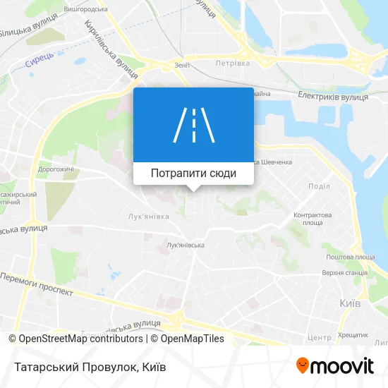 Карта Татарський Провулок