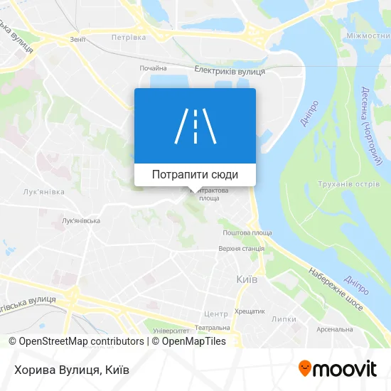 Карта Хорива Вулиця