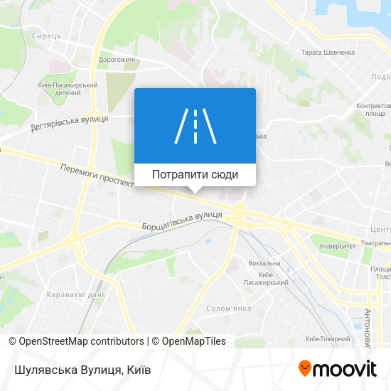 Карта Шулявська Вулиця