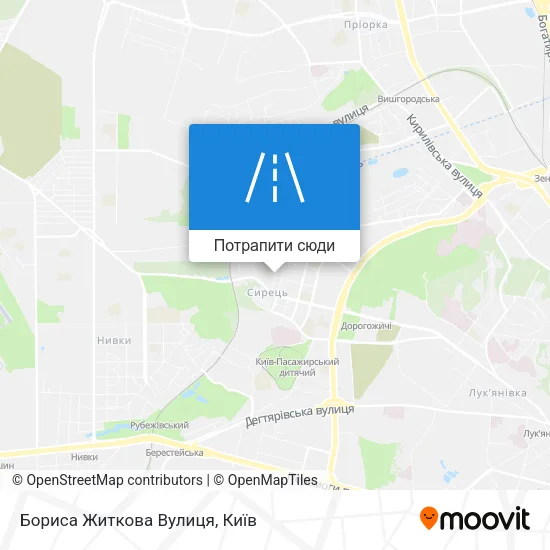 Карта Бориса Житкова Вулиця
