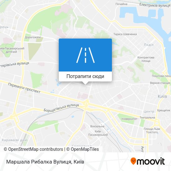Карта Маршала Рибалка Вулиця