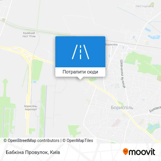 Карта Бабкіна Провулок