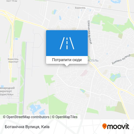Карта Ботанічна Вулиця