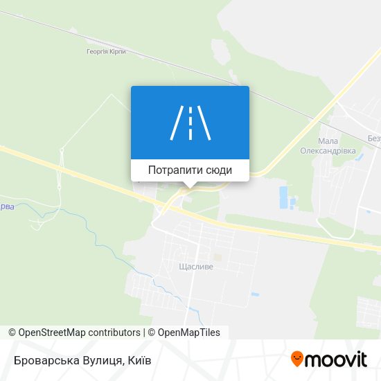 Карта Броварська Вулиця