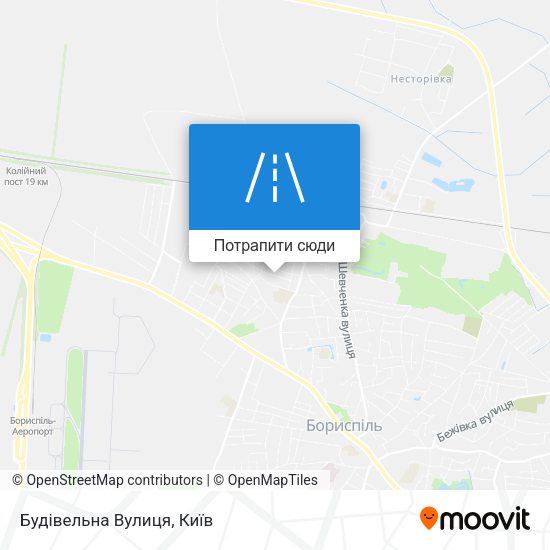 Карта Будівельна Вулиця