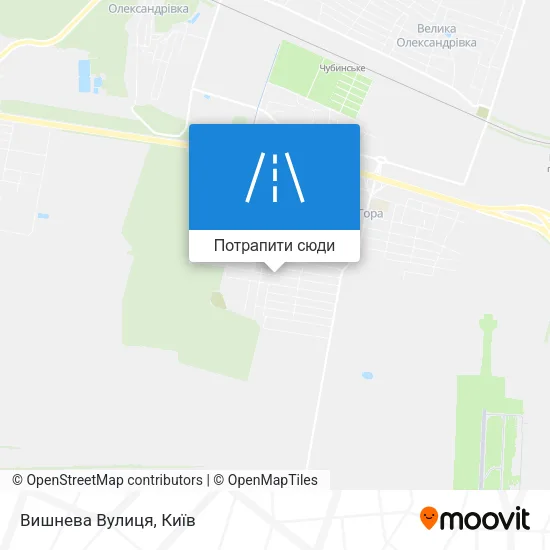 Карта Вишнева Вулиця