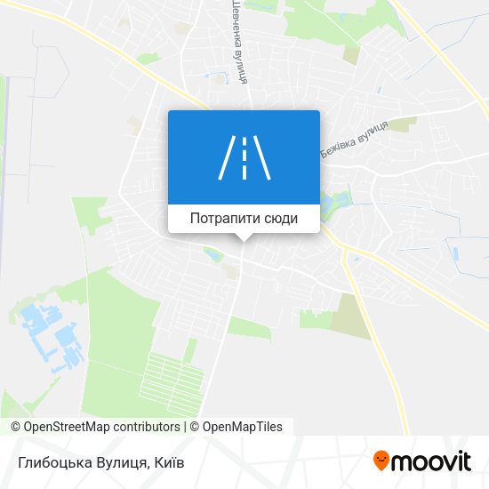 Карта Глибоцька Вулиця