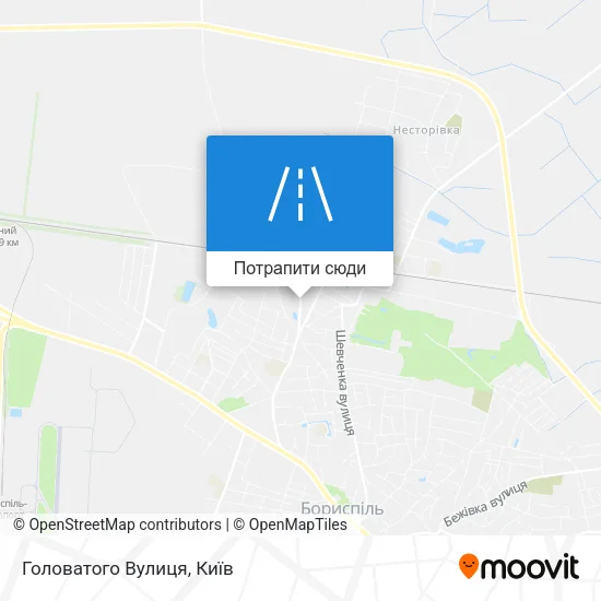 Карта Головатого Вулиця
