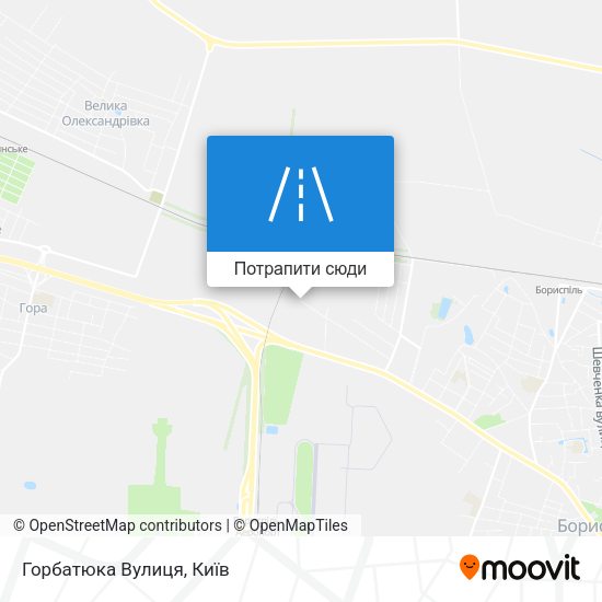Карта Горбатюка Вулиця