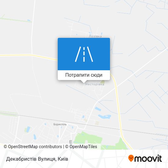 Карта Декабристів Вулиця
