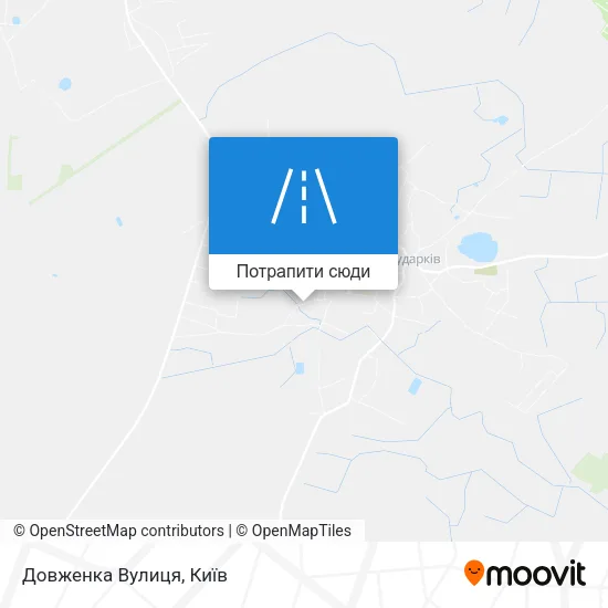 Карта Довженка Вулиця