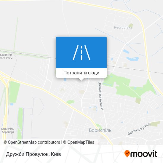 Карта Дружби Провулок