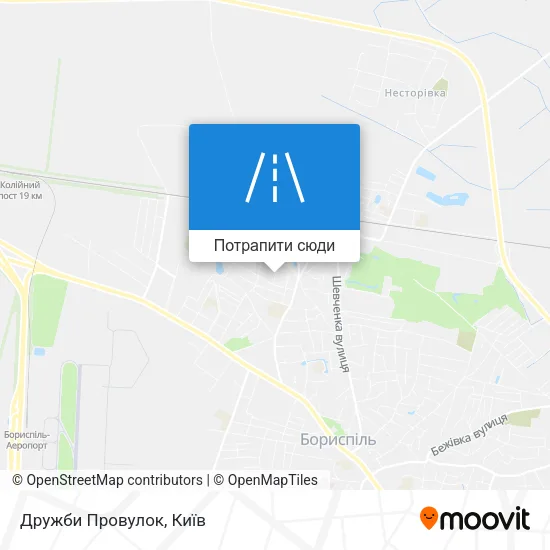 Карта Дружби Провулок
