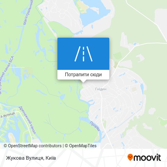 Карта Жукова Вулиця