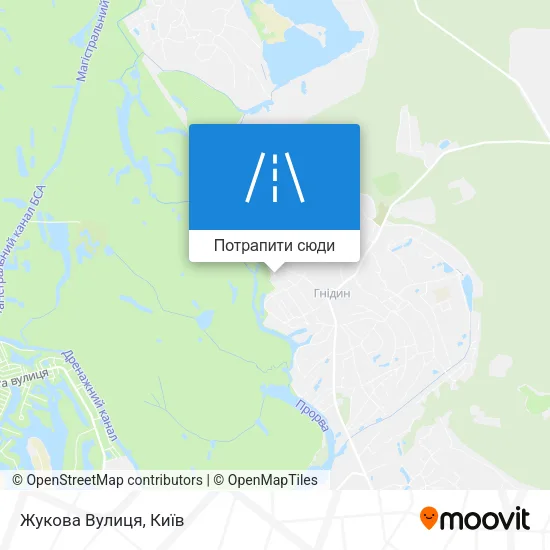 Карта Жукова Вулиця
