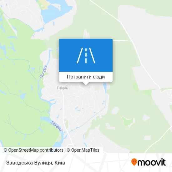 Карта Заводська Вулиця