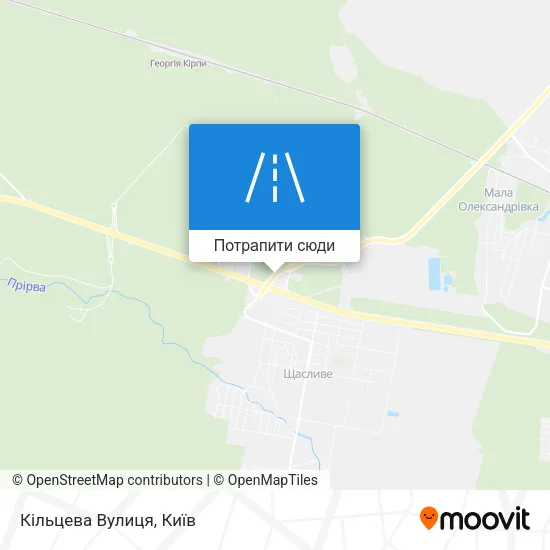 Карта Кільцева Вулиця