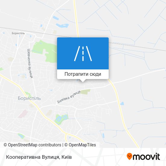 Карта Кооперативна Вулиця