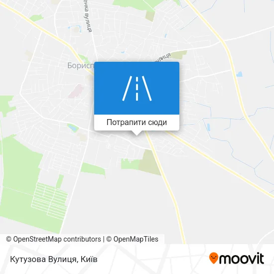 Карта Кутузова Вулиця