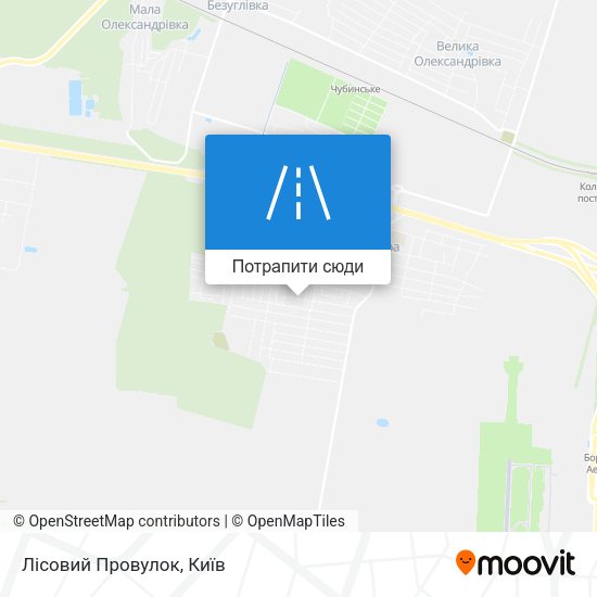 Карта Лісовий Провулок