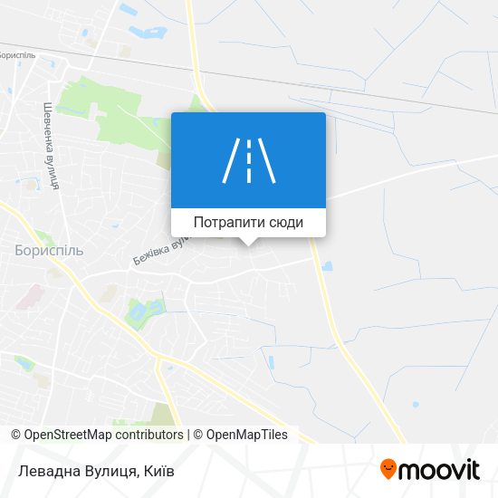 Карта Левадна Вулиця