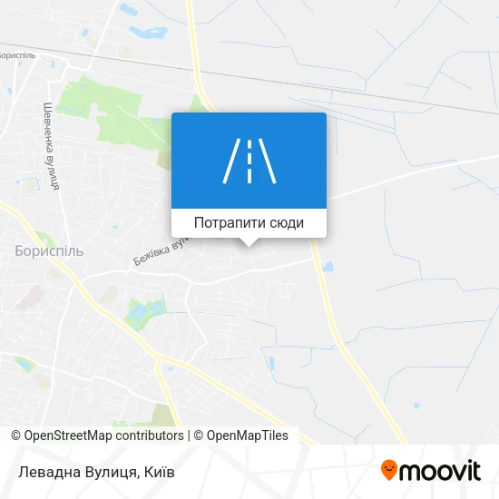 Карта Левадна Вулиця