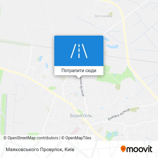 Карта Маяковського Провулок
