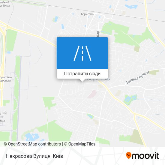 Карта Некрасова Вулиця