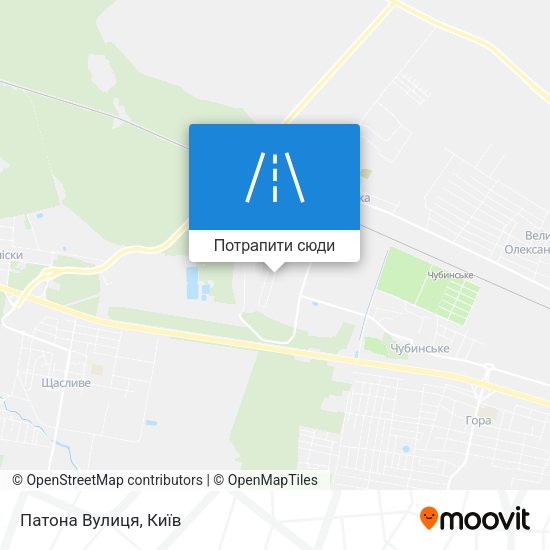 Карта Патона Вулиця