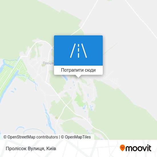 Карта Пролісок Вулиця