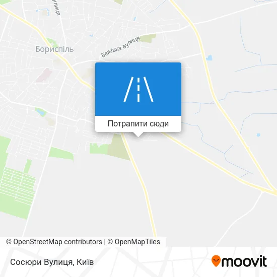 Карта Сосюри Вулиця